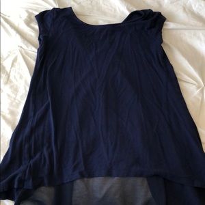 Dark Blue Short sleeve blouse size S